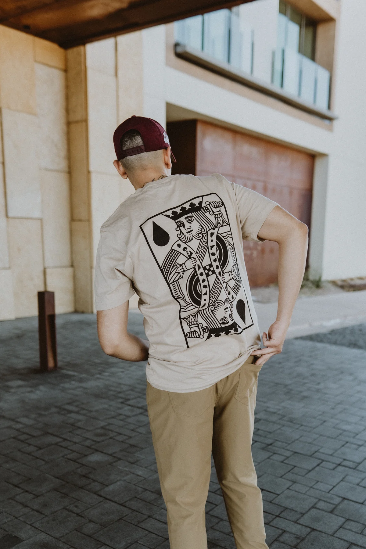 Terp Gang illustrated hoodie, shown from the back